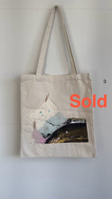 Load image into Gallery viewer, Canvas Bag with original artwork on
