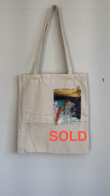Load image into Gallery viewer, Canvas Bag with original artwork on
